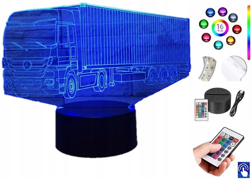 Lampka na biurko Mercedes Tir Ciężarówka PLEXIDO