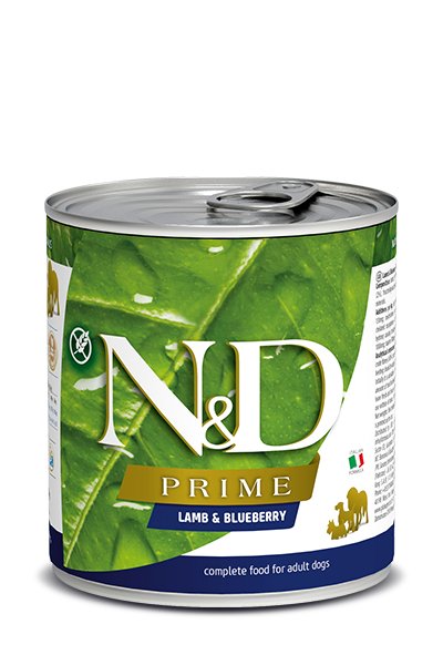 Farmina N&D Prime lamb & blueberry karma mokra dla psa jagnięcina i borówka 285 g