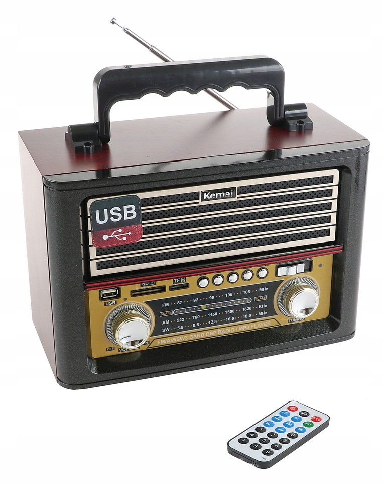 Radio Przenośne Retro R20 Fm Bluetooth Mp3 Usb Sd