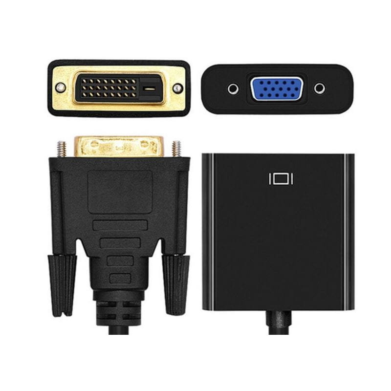 Konwerter DVI-D męski na Vga monitor przejściówka