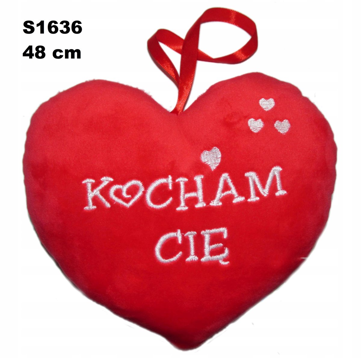 Poduszka Serce Kocham Cię 48cm