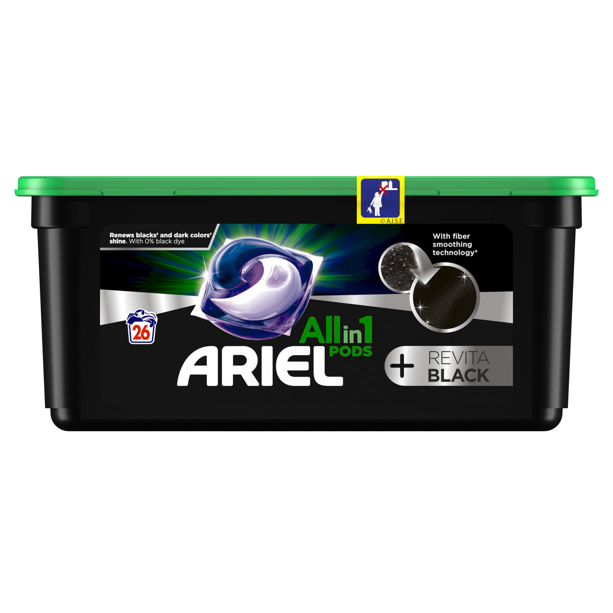 Ariel Allin1 PODs Kapsułki do prania +Revitablack 26 prań