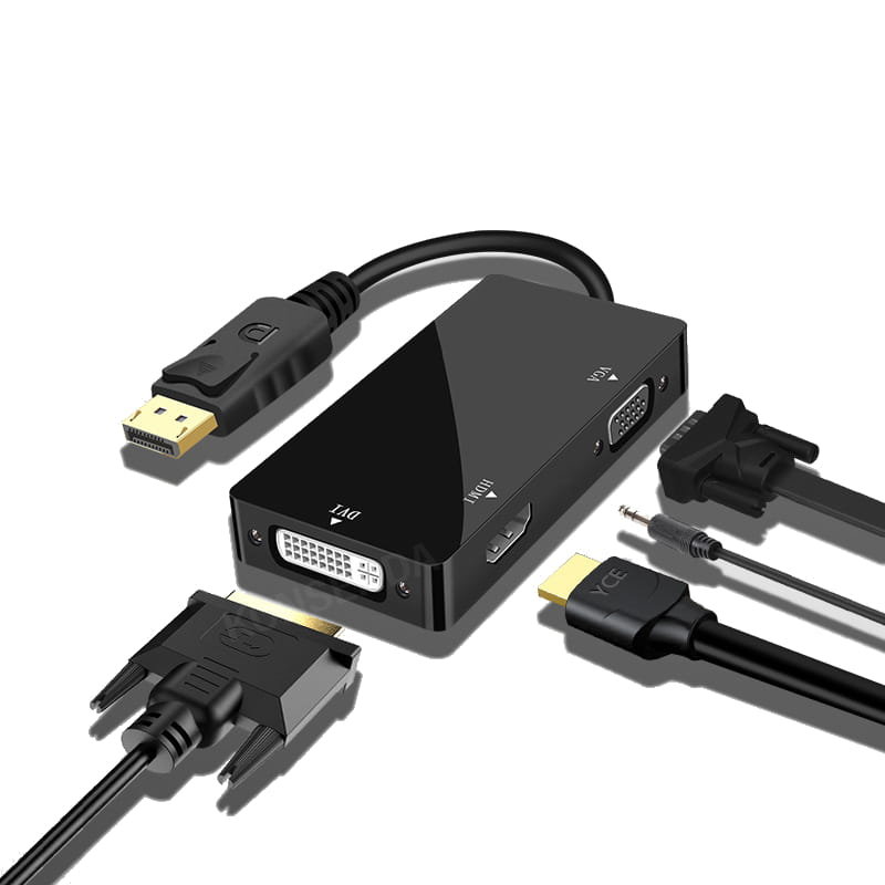 Konwerter z DisplayPort na porty DVI / Hdmi / Vga