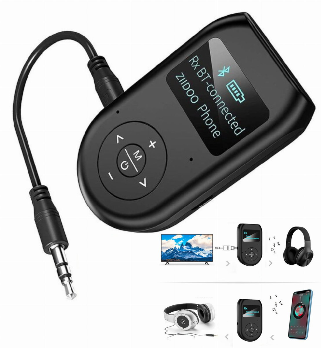 Transmiter Nadajnik Odbiornik Bluetooth Aux Rca