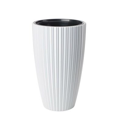 Donica wysoka Mika Slim śr.30 cm biała Form-Plastic