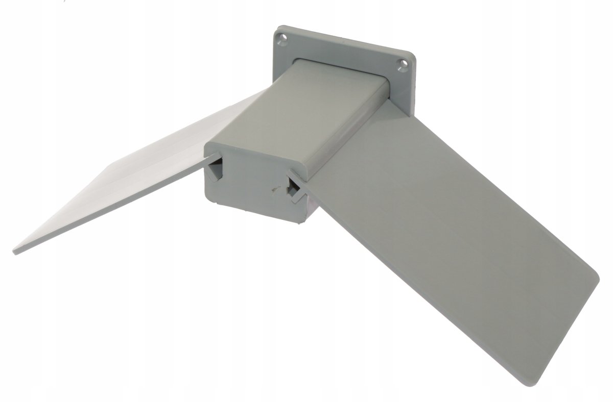 Siodełko plastikowe spoczynkowe mocowane Popielate