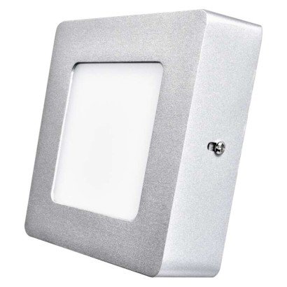 EMOS Emos * panel LED zm6222 ceili S 6 W NW IP20, aluminium, srebrny, 12,8 x 12,8 x 4 cm *ZM6222