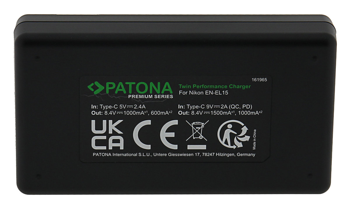 Ładowarka Patona Premium Twin Performance PD EN-EL15