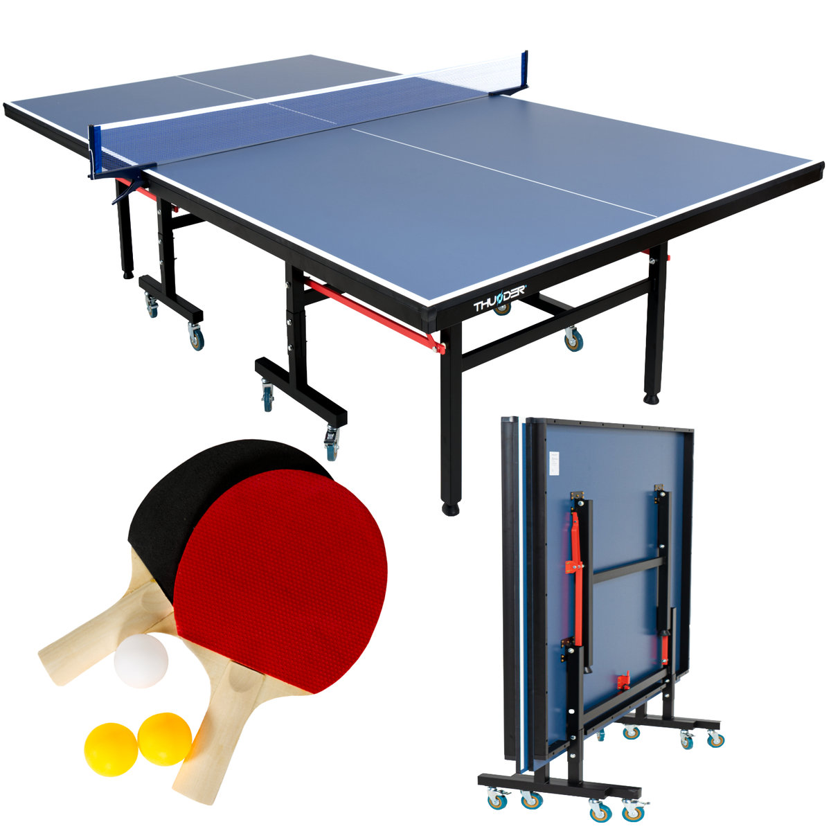 Stół Do Tenisa Stołowego Thunder Vital-18-Blue