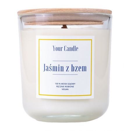 YOUR CANDLE (ŚWIECE SOJOWE) ŚWIECA SOJOWA JAŚMIN Z BZEM 210 ml - YOUR CANDLE BP-5904890543195