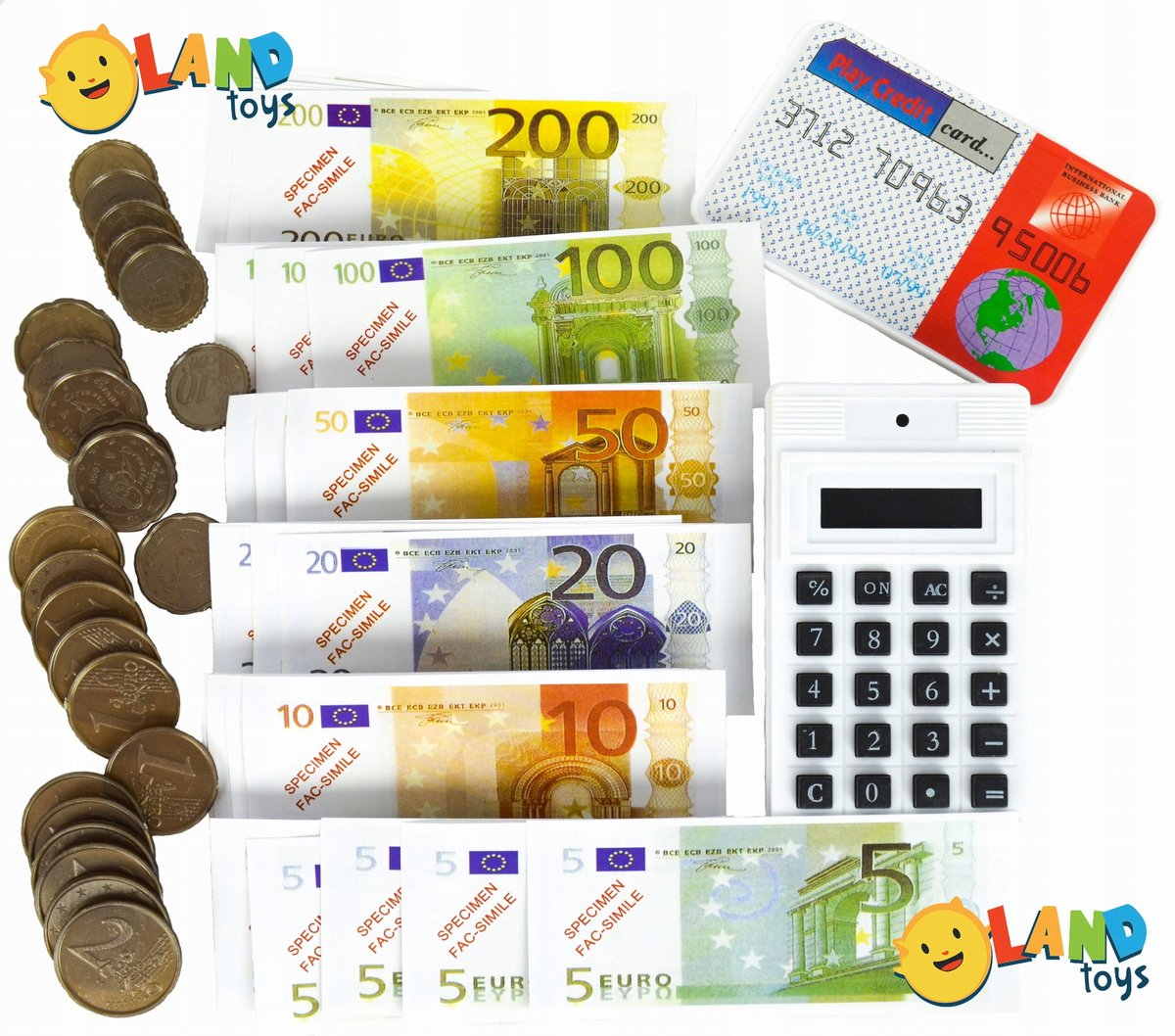 Lt129 Banknoty I Monety Euro Pieniądze Zabawkowe