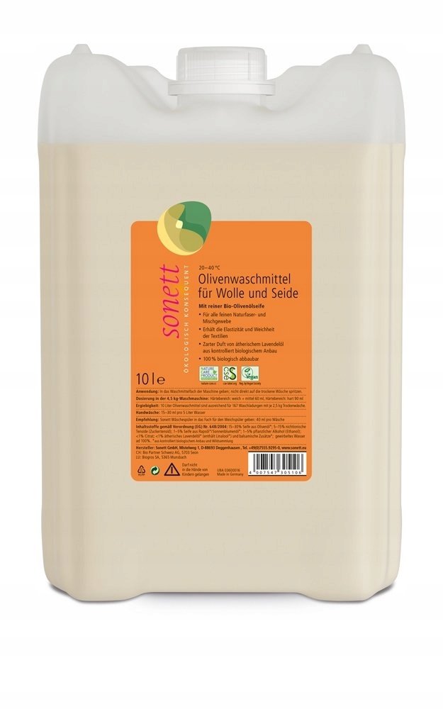 Sonett Ekologiczny płyn do płukania tkanin 10L