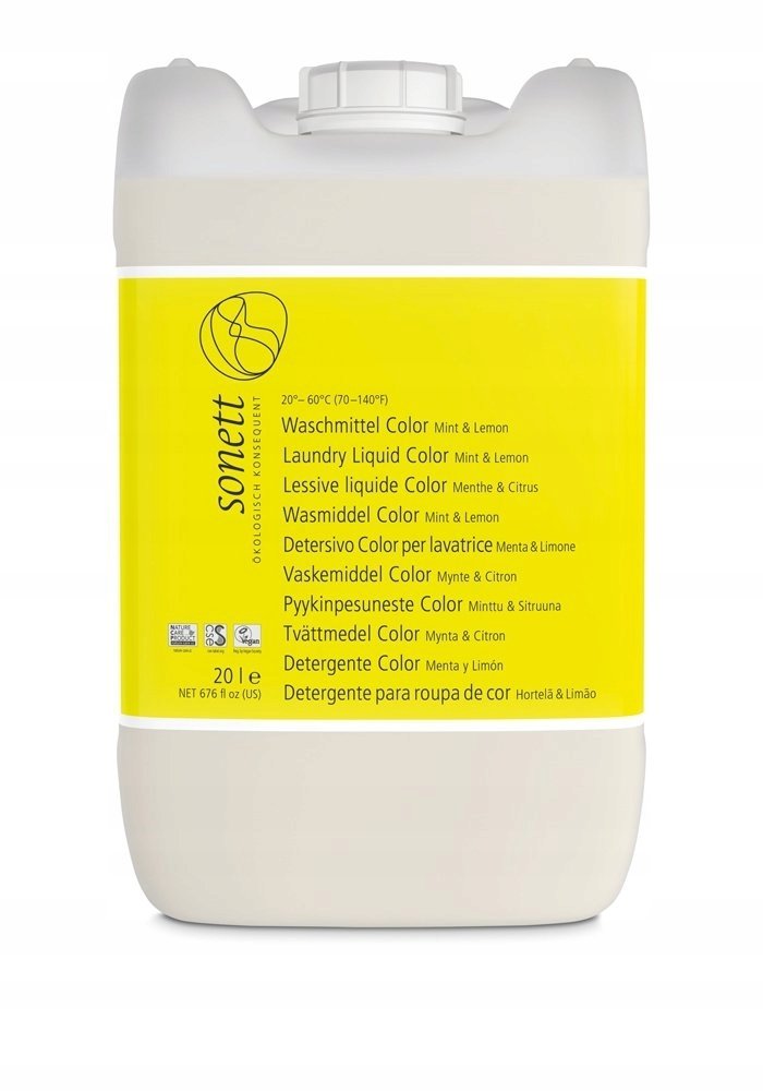 Sonett Ekologiczny płyn do prania Kolor 20 litrów