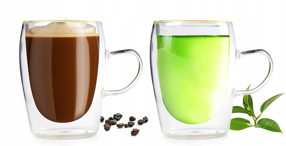 SZKLANKI TERMICZNE DO KAWY HERBATY ZESTAW 300ml