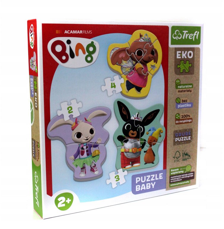 Trefl Bing eko puzzle dla dziecka 2+