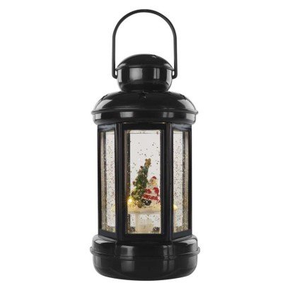Dekoracje - 1 LED świąteczna latarnia 20 cm 3x AAA, ciepła biel, IP20, timer