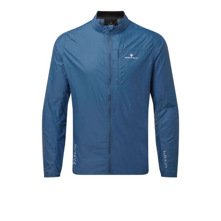 Męska kurtka do biegania Ronhill Tech LTW Jacket | ADMIRAL/LIMESTONE L