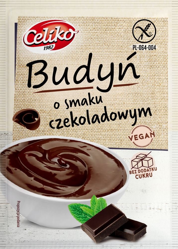 Celiko Budyń o smaku czekoladowym bez glutenu 40g