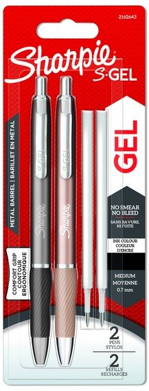 SHARPIE DŁUGOPIS SGEL AUT CZARNY  2SZT WKŁADY 2162643