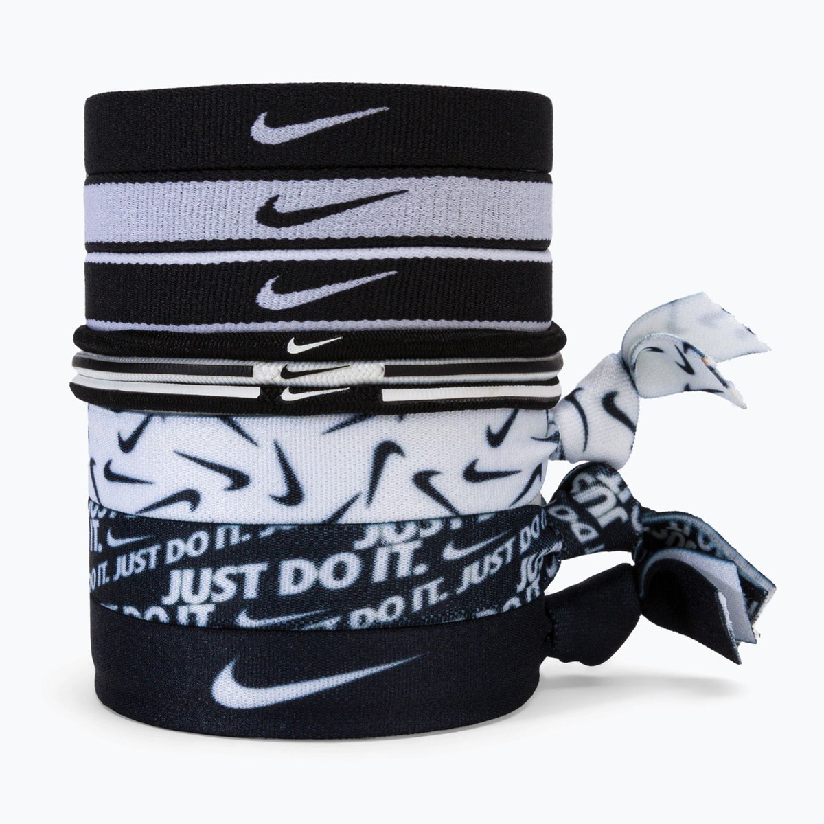 Opaska na głowę Nike Mixed Hairbands x 9 black/white