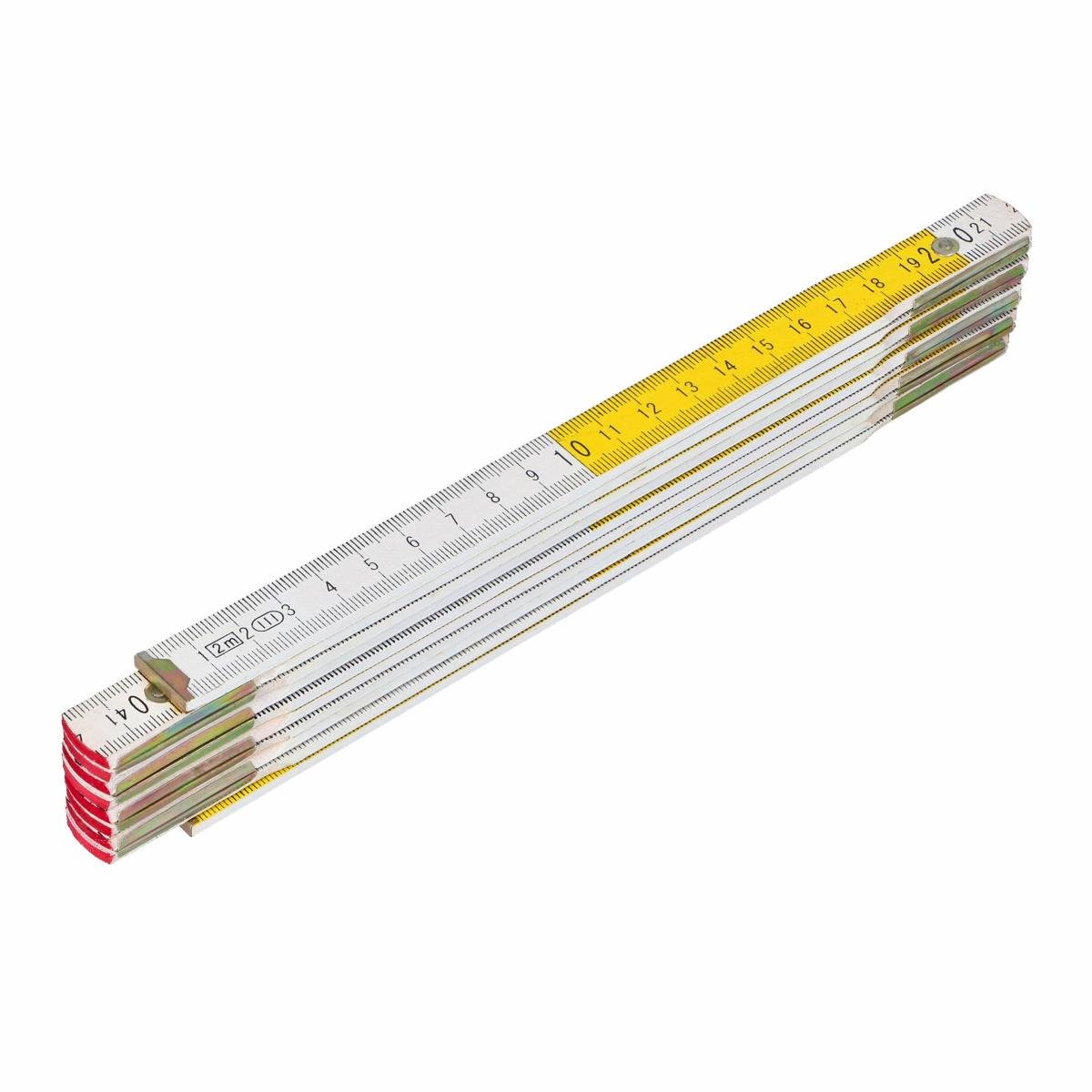 FASTER TOOLS miara składana biało-żółta 2m KL.III