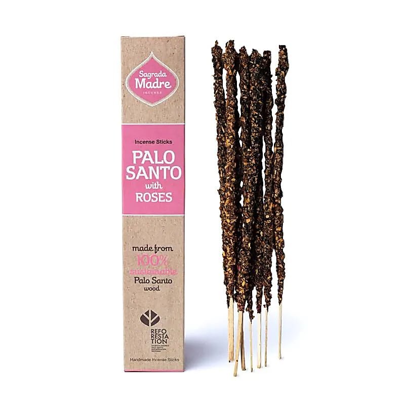 Kadzidełka Sagrada Madre - Palo Santo z różą