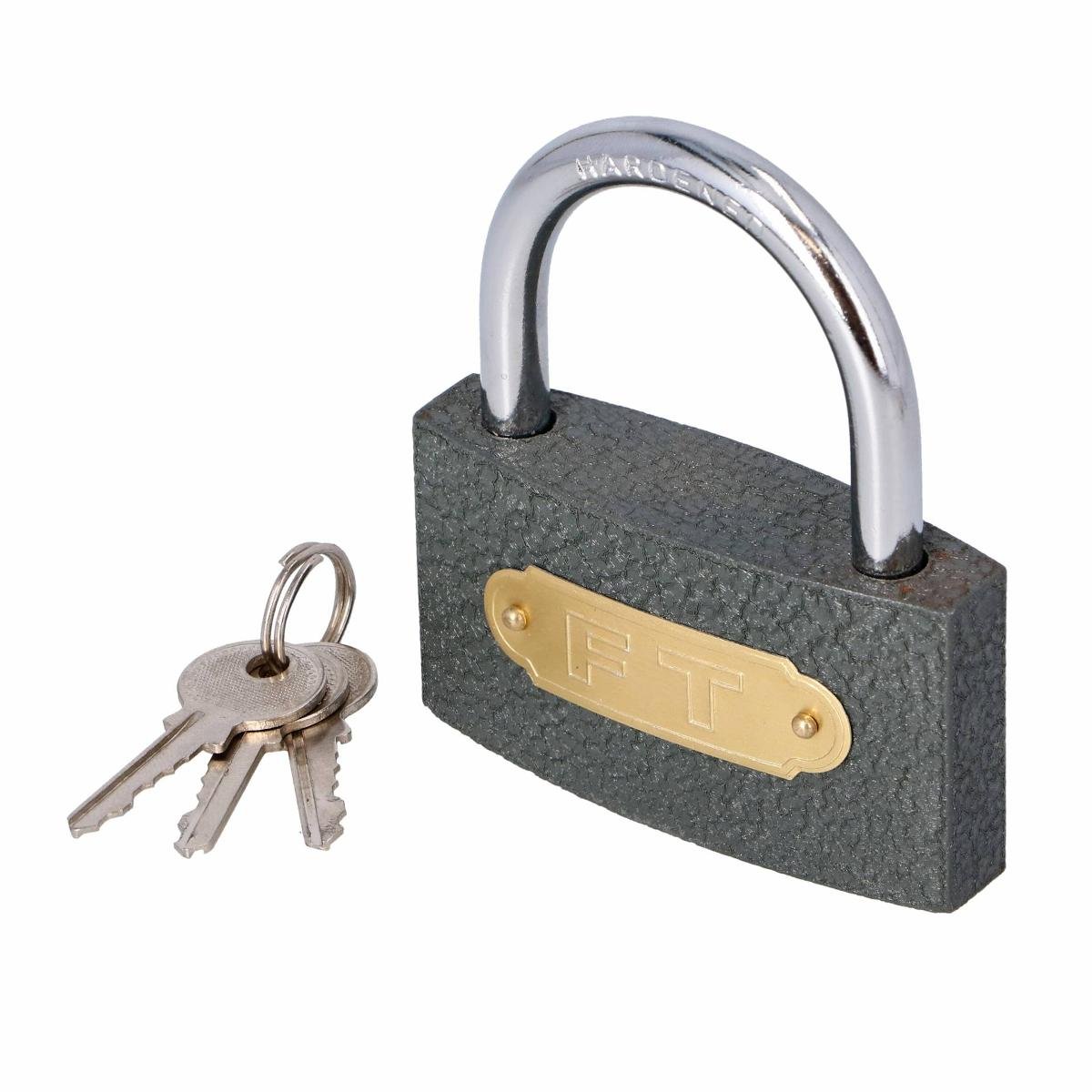 Kłódka żeliwna 75 mm zatrzaskowa