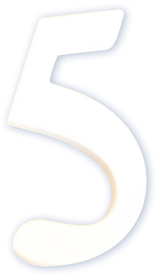 Cyfra Mała „5” - 7,7 X 1,5 X 12Cm. Ac345, Decopatch