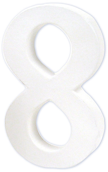 Cyfra Duża „8” - 3 X 13 X 20,5Cm. Ac210, Decopatch