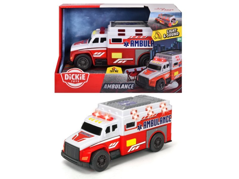 Dickie Toys, Ambulans, 15 cm