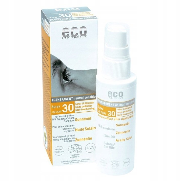 Eco Cosmetics Transparentny olejek na słońce w sprayu LSF/SPF 30 GreenLine-174-uniw
