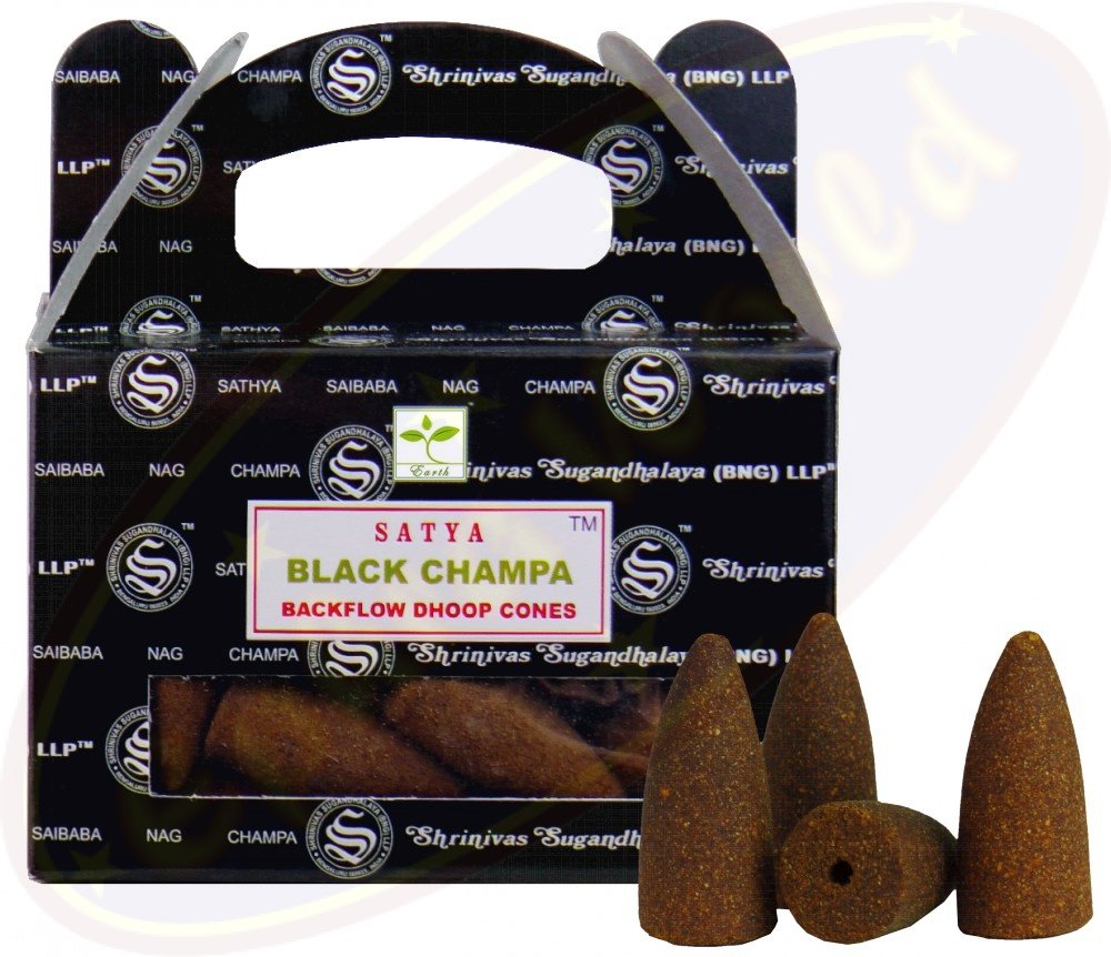 Kadzidełka Satya Backflow - Black Champa