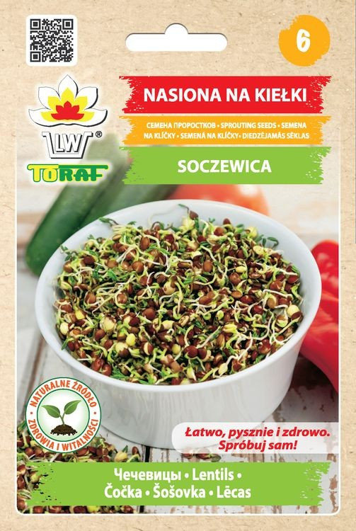 Toraf Soczewica nasiona na kiełki 20g 00019