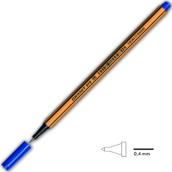 Cienkopis 0.4 Mm C970 Niebieski, Granit