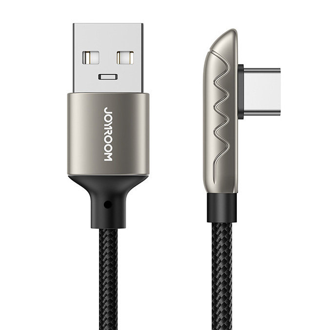 Joyroom gamingowy kabel USB - USB Typ C do ładowania / transmisji danych 3A 1,2m srebrny (S-1230K3) S-1230K3(C)-silver