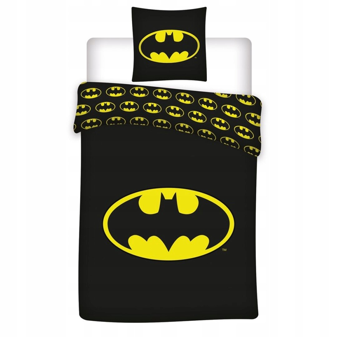 BATMAN POŚCIEL KOMPLET POŚCIELI W WORKU 140X200