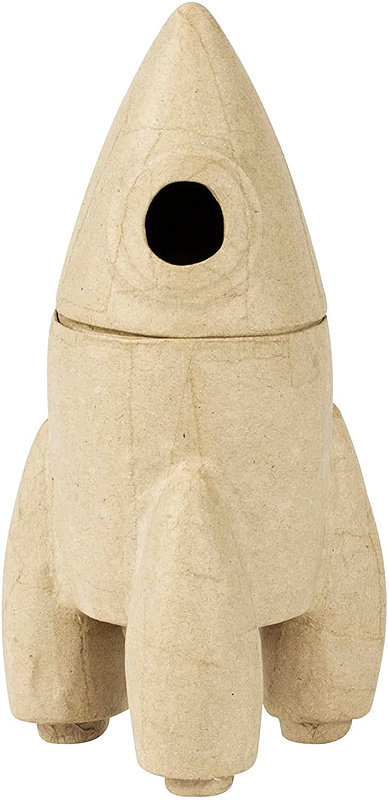 Pudełko W Kształcie Rakiety 11,5 X 11,5 X 22,5 Cm Bt074 C, Decopatch