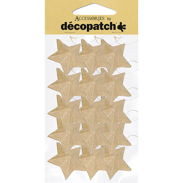 Decopatch opakowanie z 15 gwiazdami + sznur 4 cm średnica AC355O