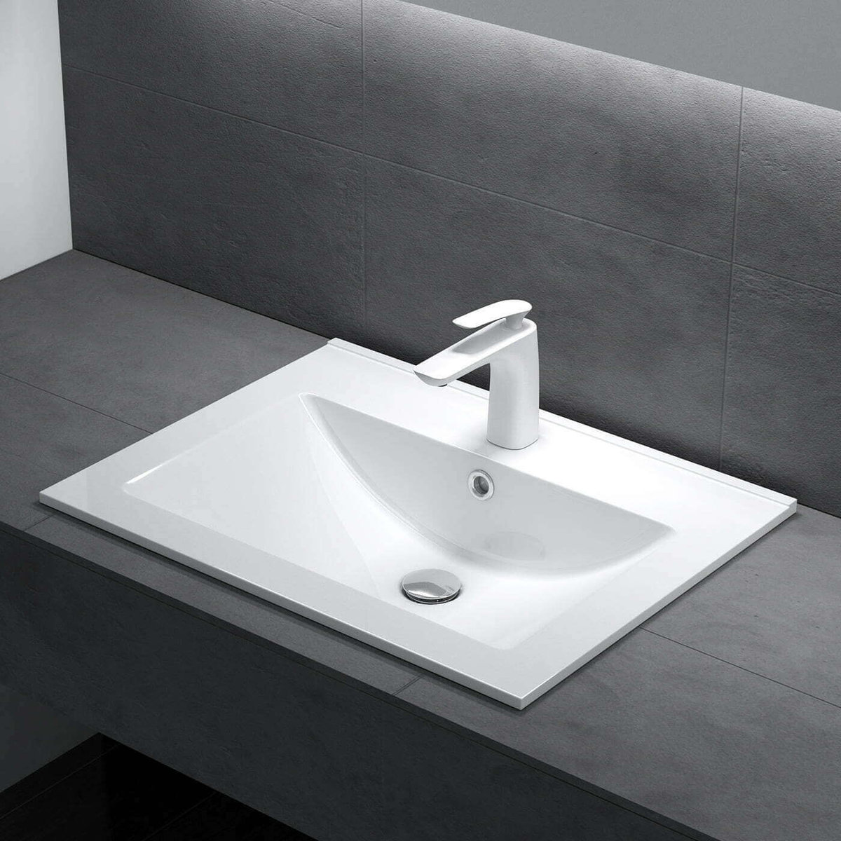 Umywalka Naszafkowa Z Konglomeratu Onyx 60 Cm