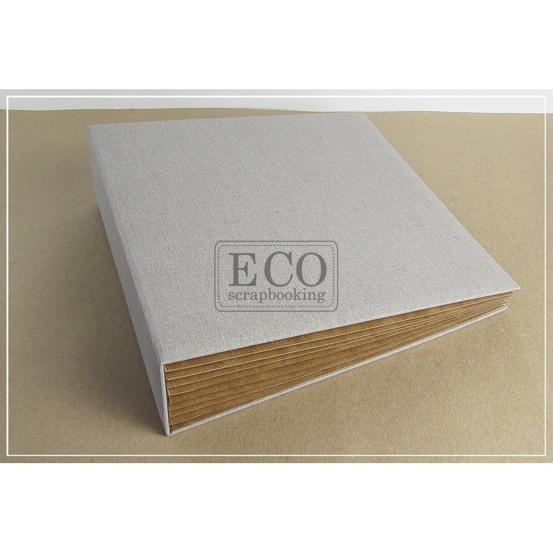 Album płócienny Eco-Scrapbooking - BAZYL - KRAFT 25x25