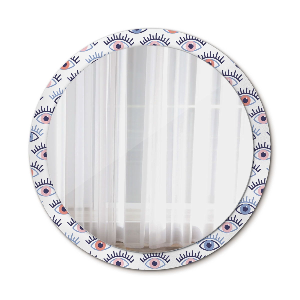 Piękne Lustro Okrągłe Oczy 100cm