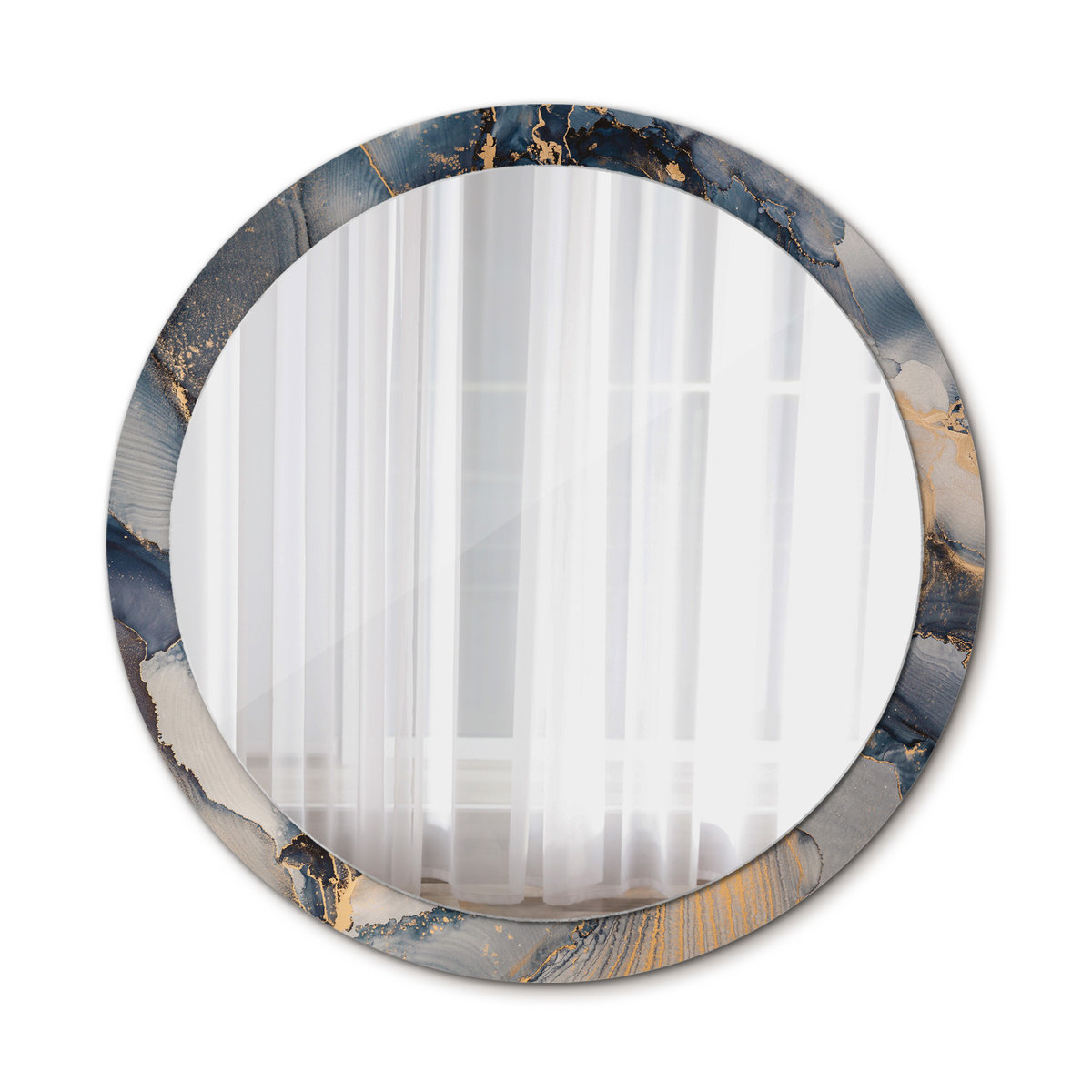 Nowoczesne Lustro Abstrakcyjne farby 100cm