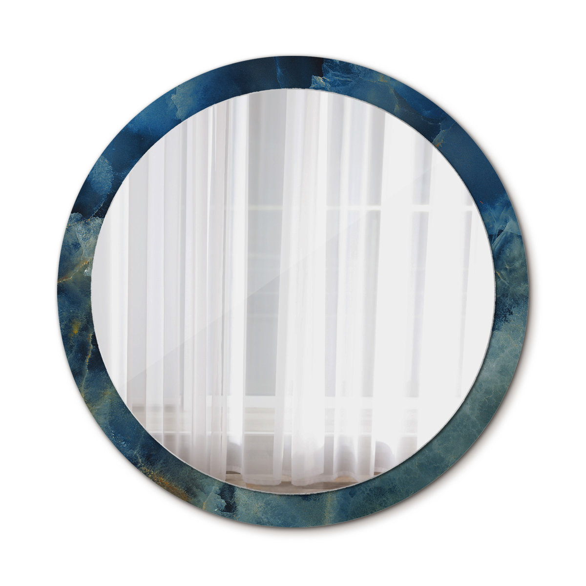 Okrągłe Lustro Łazienkowe Marmur onyx 100cm