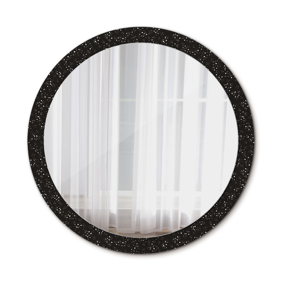Piękne Lustro do Łazienki Chaotyczne kropki 100cm