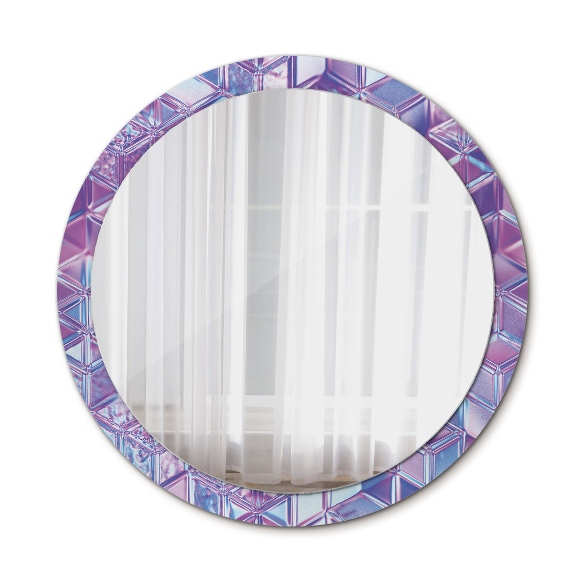 Nowoczesne Lustro Kryształowy wzór 100cm