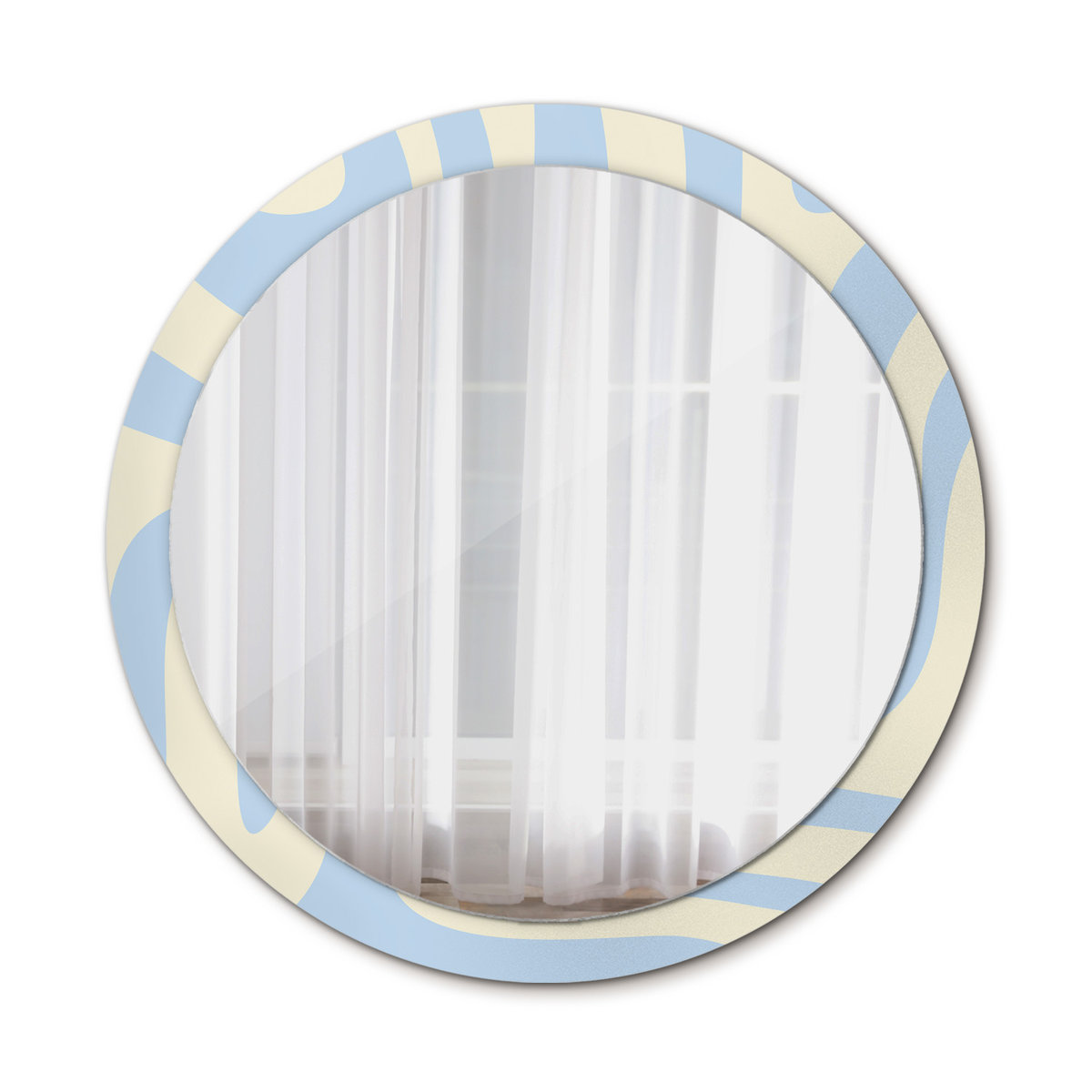 Nowoczesne Lustro Abstrakcyjny kształt 100cm