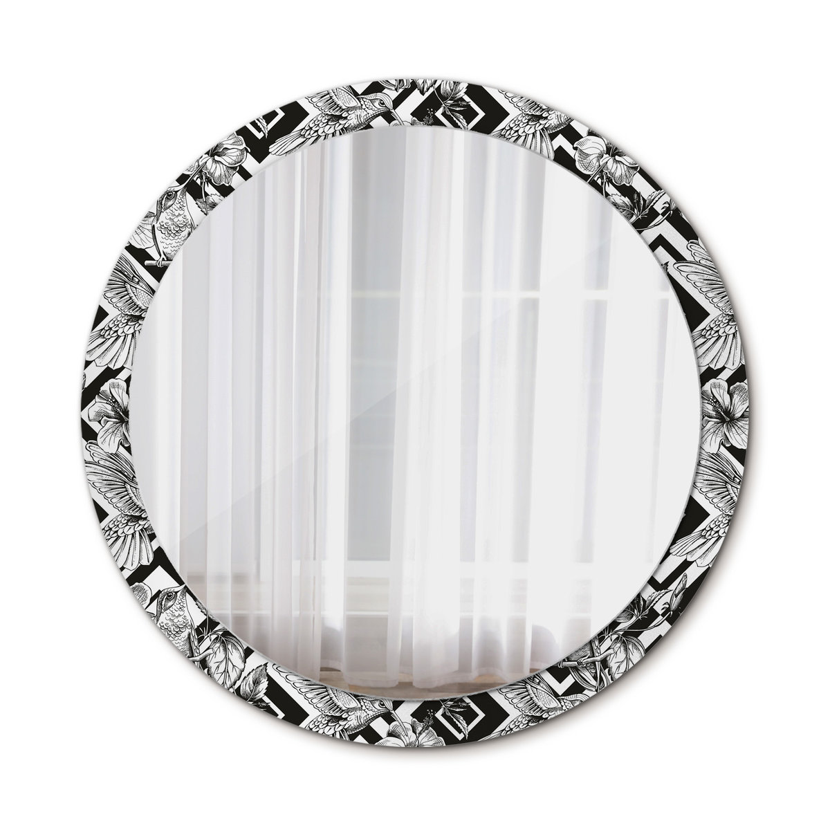 Okrągłe Lustro Łazienkowe Kolibry 100cm