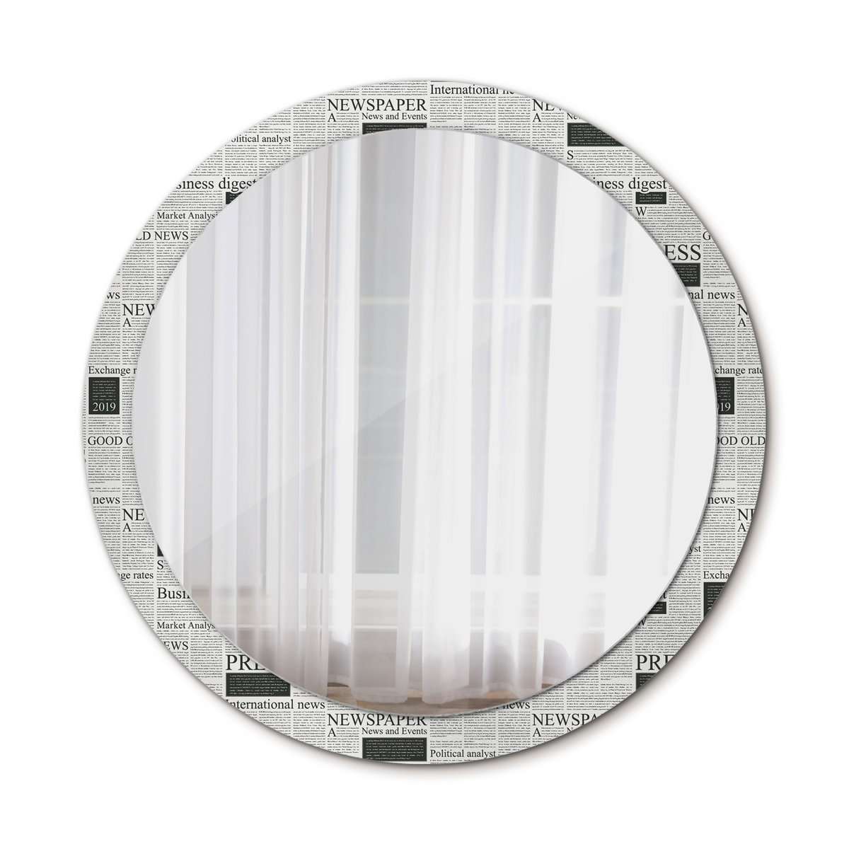 Nowoczesne Lustro Gazety 100cm