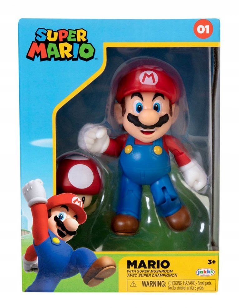 Figurka Super Mario + Mushroom