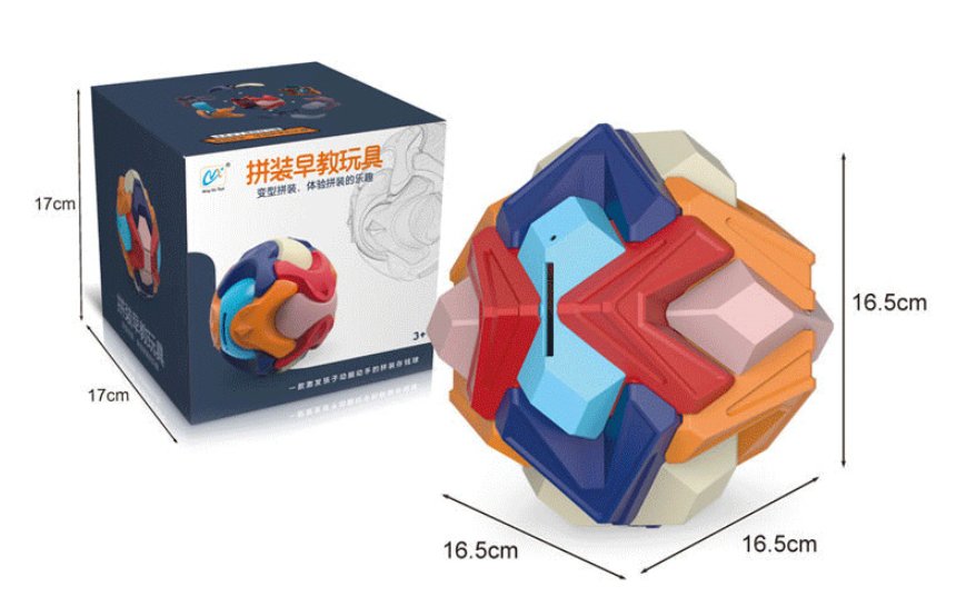 Skarbonka, Piłka Do Składania Puzzle Układanka 3D- Pastylka